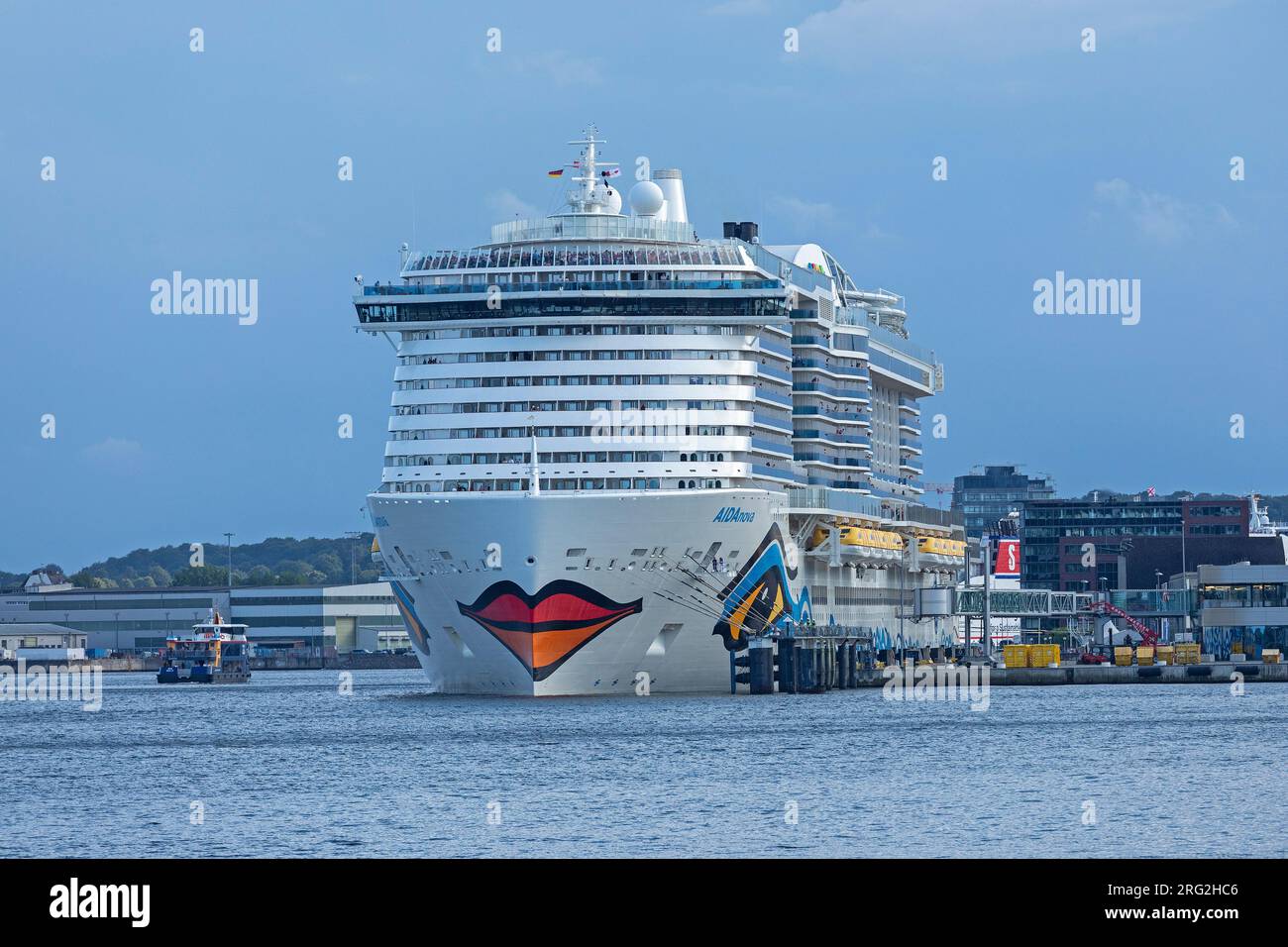 Cruise ship AIDAnova, harbour, Kiel, Schleswig-Holstein, Germany Stock Photo
