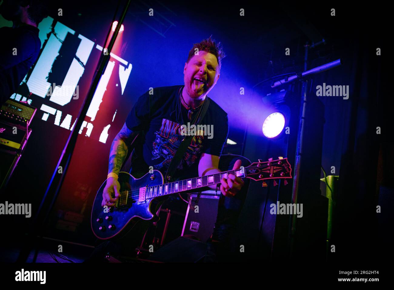 Live Performance at HRH AOR, Blues and Crows at the O2 Academy, Leicester, June 2023 Stock Photo