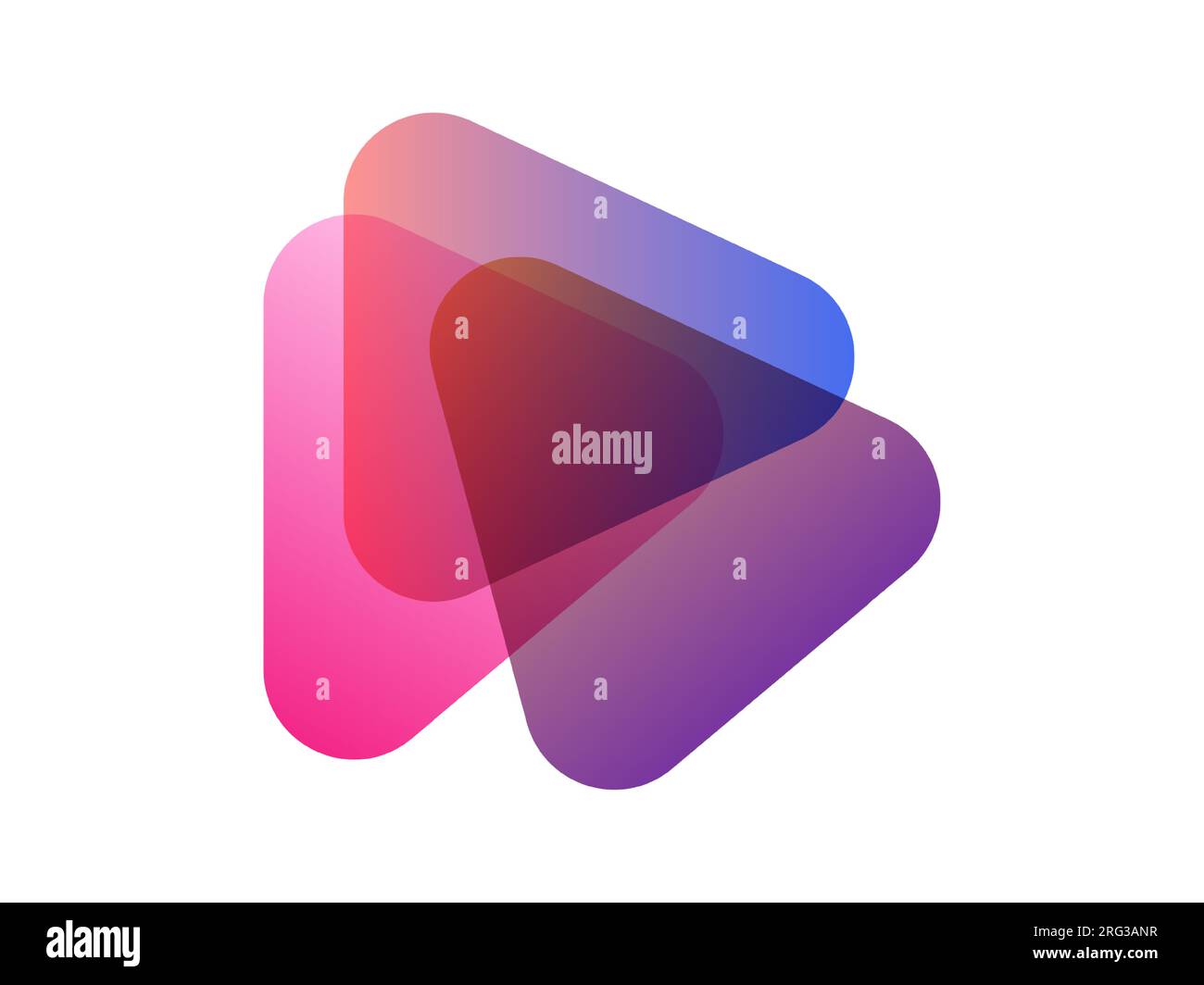 Abstract modern violet, blue, pink element with triangles Stock Vector ...