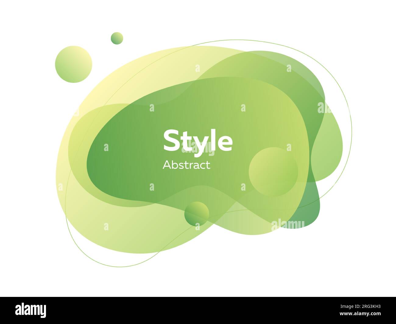 Green and yellow abstract transparent layers Stock Vector Image & Art ...