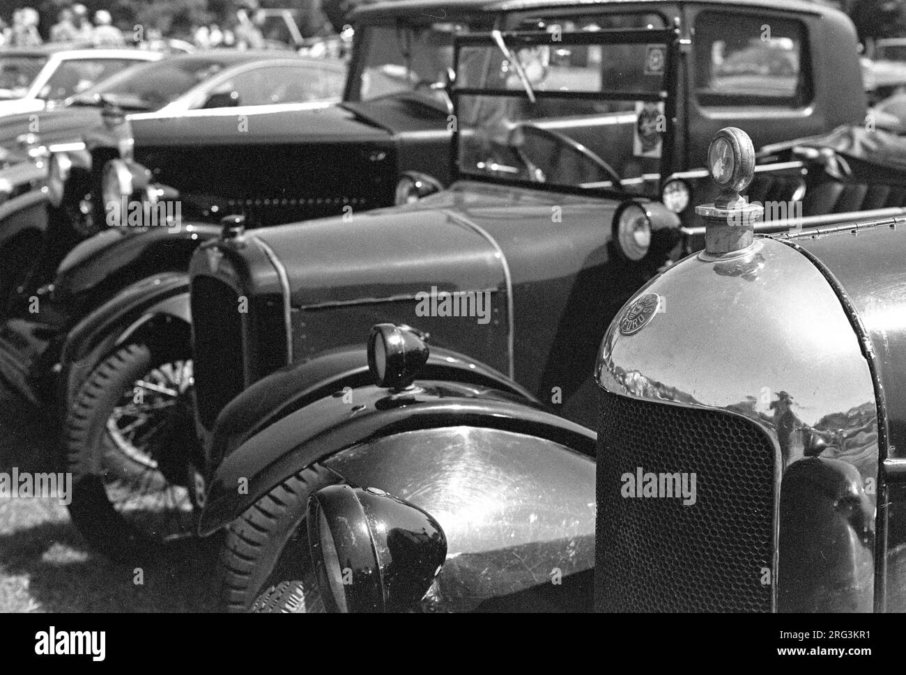 Austin 7 and Morris pre war classic cars Shot on 35mm film Stock Photo