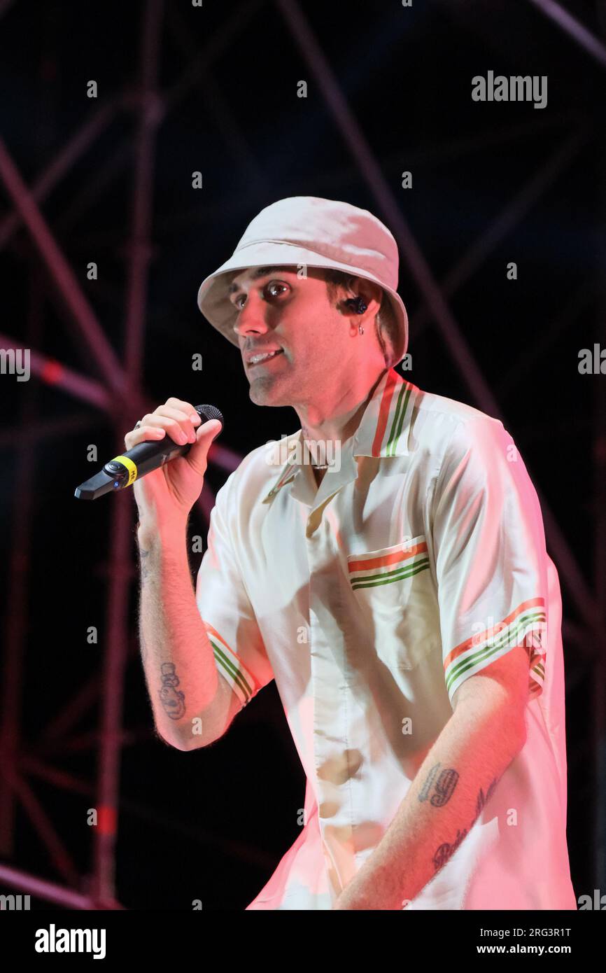 Turisti Rapper Pescara, Italy. 06th Aug, 2023. Italian rapper Mattia Balardi, aka Mr ...