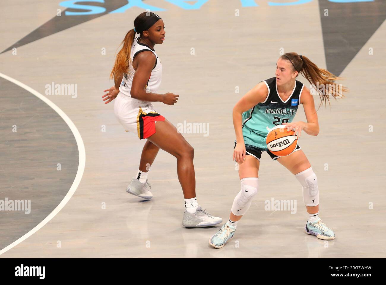 BROOKLYN, NY - August 6: New York Liberty guard Sabrina Ionescu 