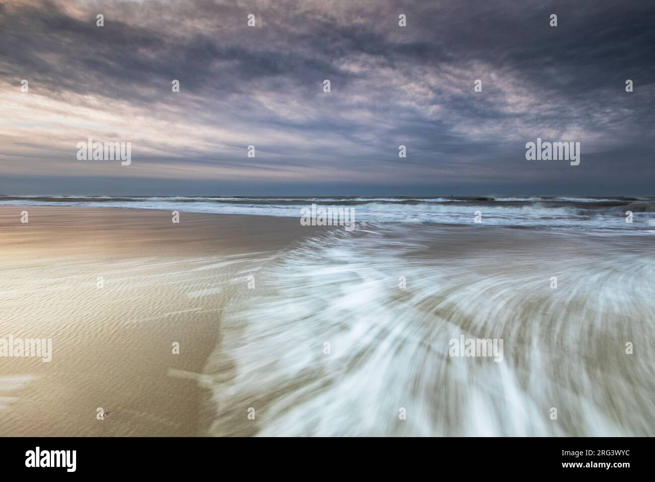 Breakers on the North Sea beach Stock Photo Alamy