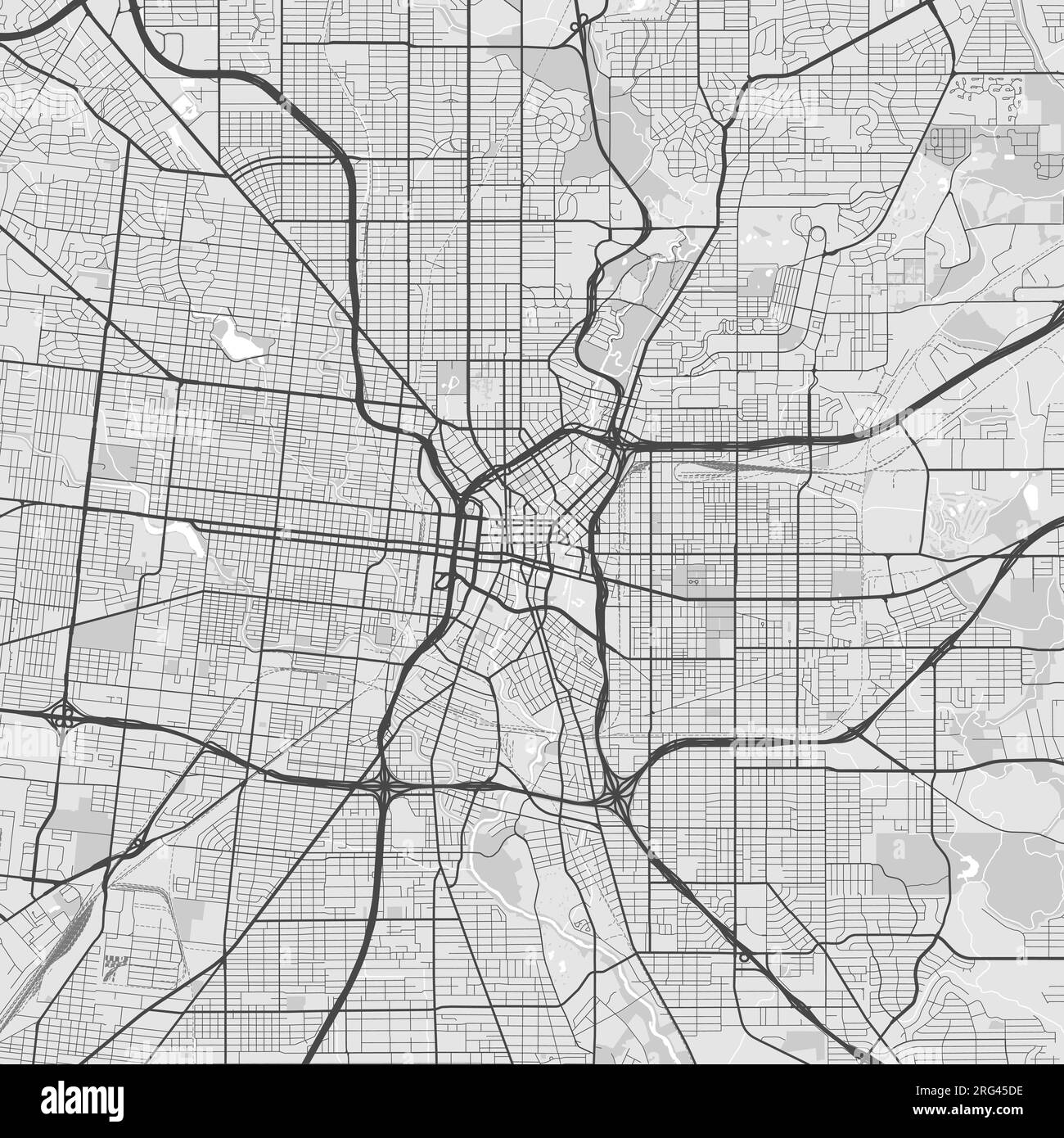 Black and white map of San Antonio, USA Stock Vector Image & Art - Alamy