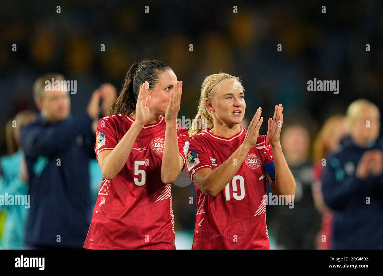 August 08 2023: Simone Boye (Denmark) and Pernille Harder (Denmark ...