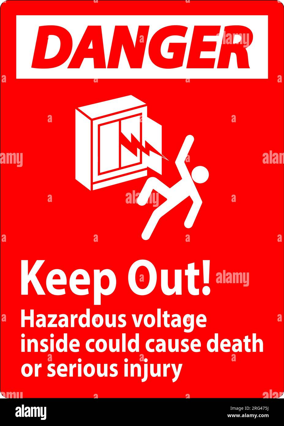 Danger Sign Keep Out Hazardous Voltage Inside Could Cause Death Or danger-sign-keep-out-hazardous-voltage-inside-could-cause-death-or