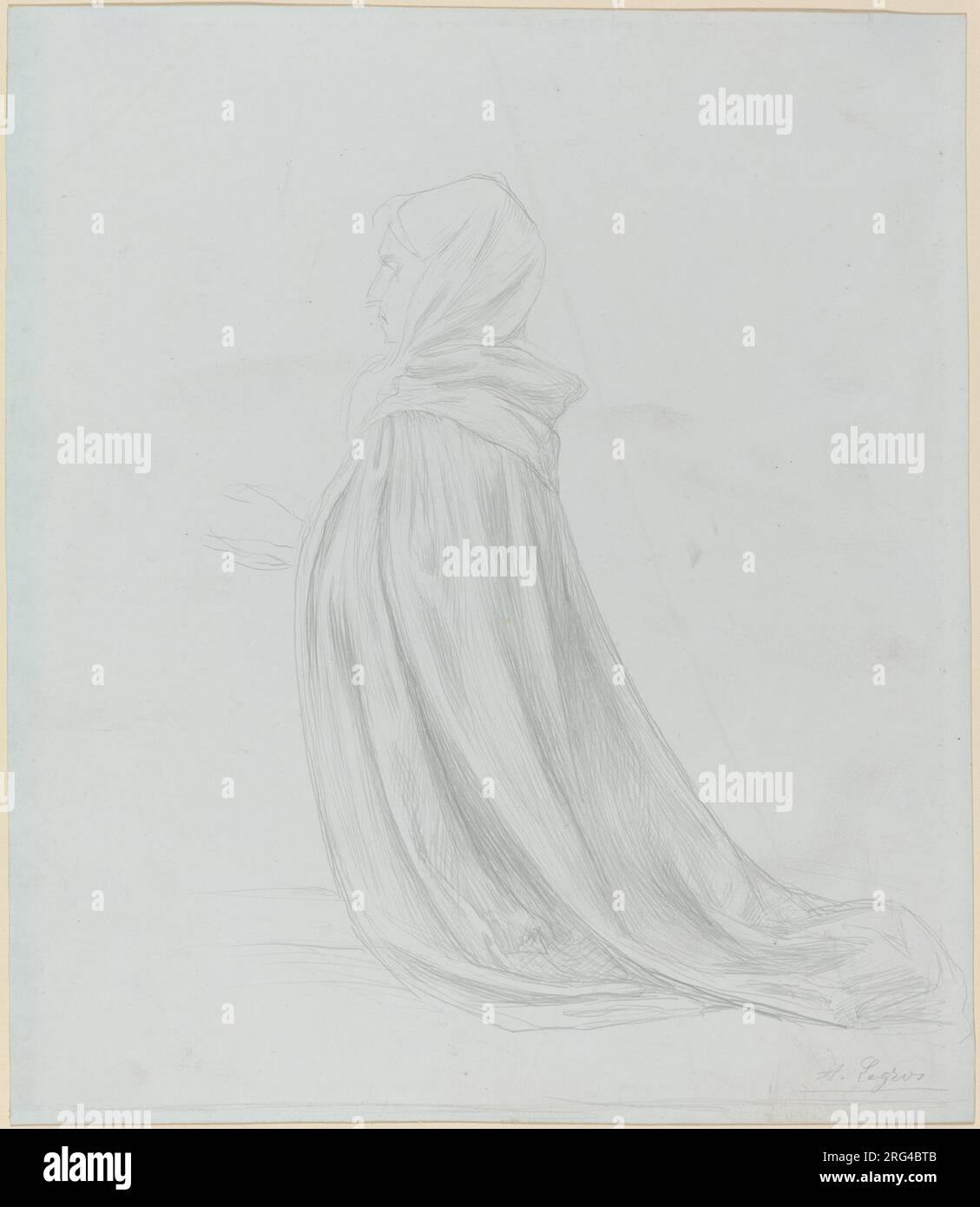 Woman in blue cloak hi-res stock photography and images - Alamy
