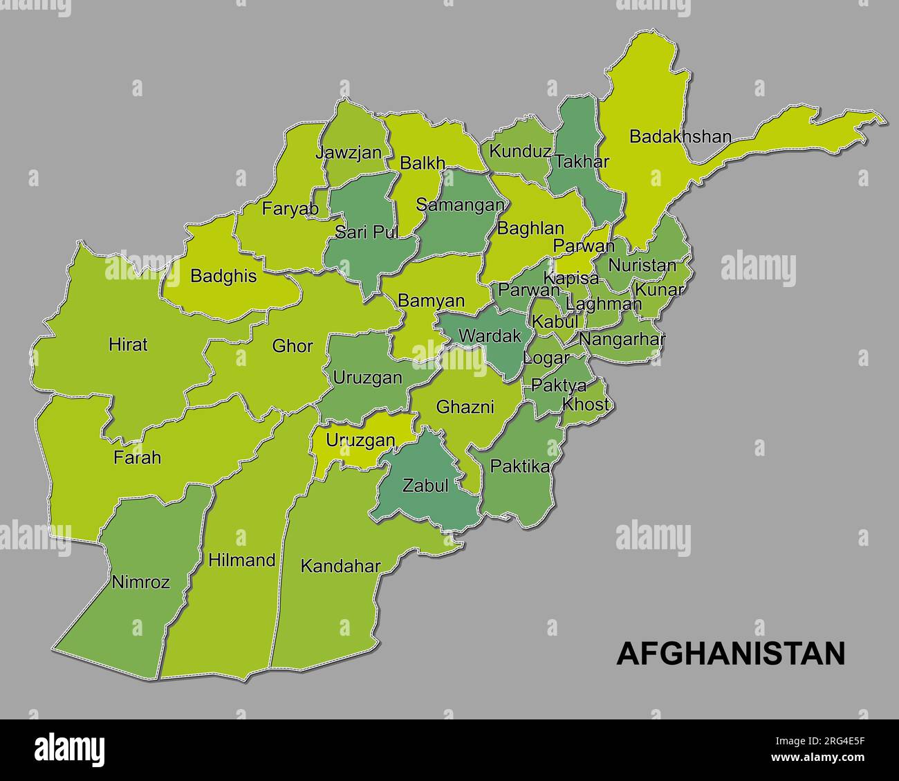 Large Detailed Administrative Divisions Map Of Afghanistan 2009 Images