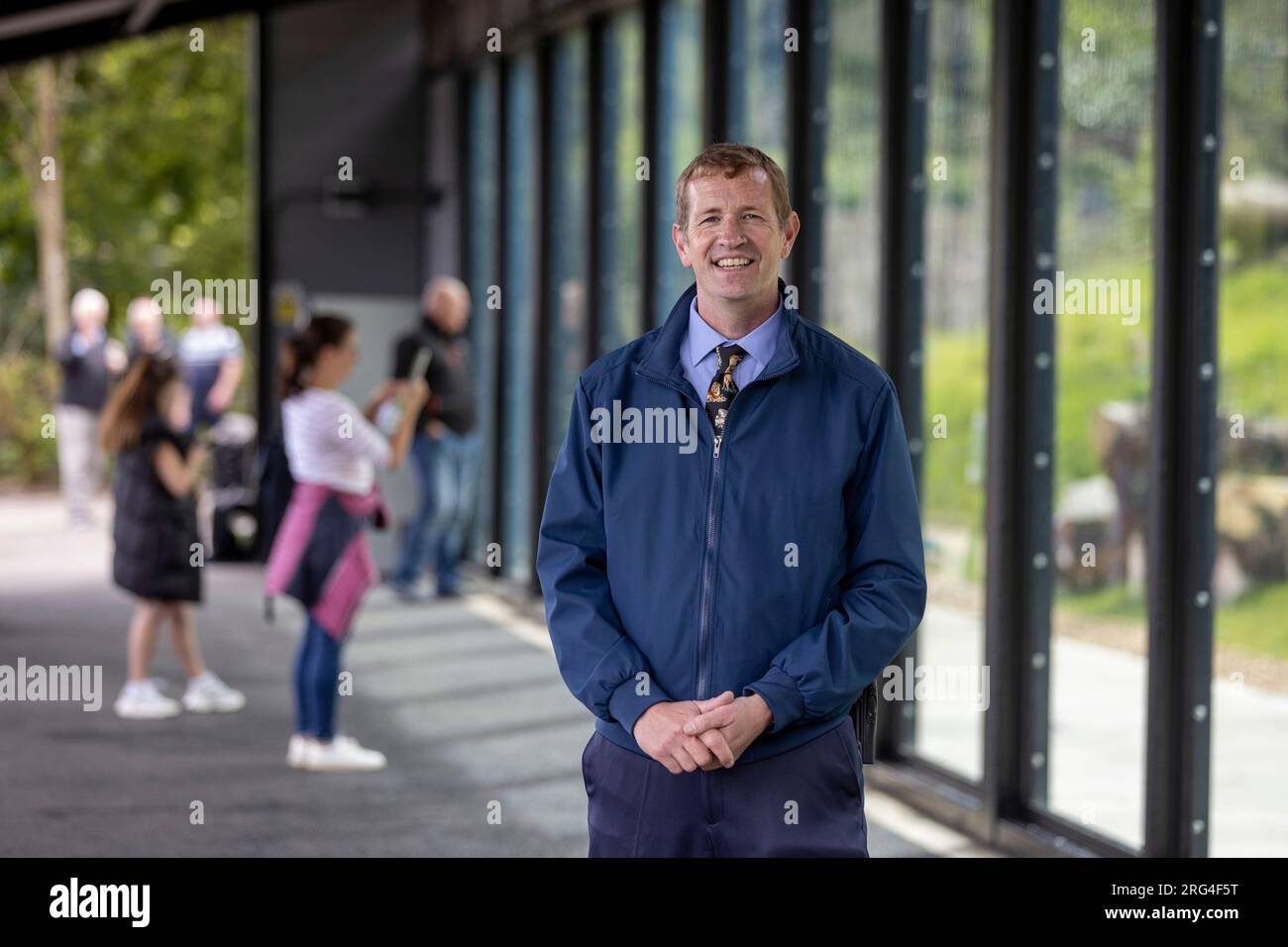 Belfast Zoo Manager, Alyn Cairns at the official opening of Belfast Zoo