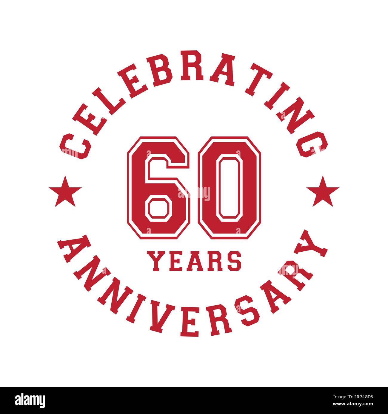 Happy 60th wedding anniversary hand lettering 60 Vector Image