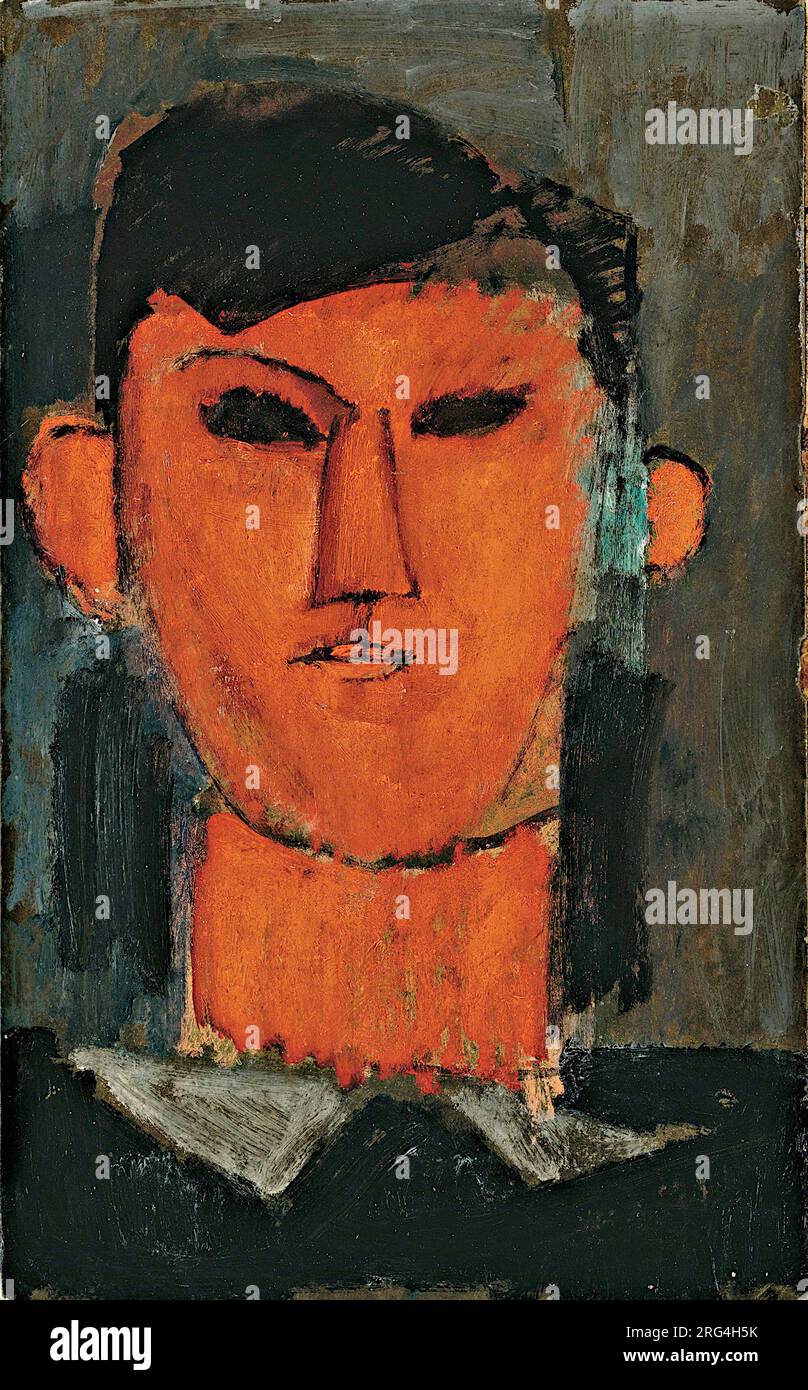 Amedeo Modigliani - Portrait of Pablo Picasso - c1915 Stock Photo