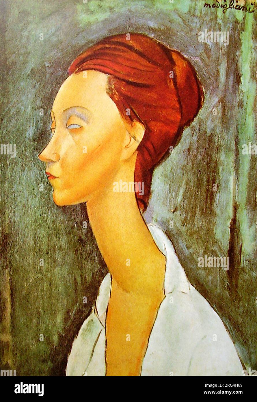 Amedeo Modigliani - Portrait of Lunia Czechowska - 1919 Stock Photo