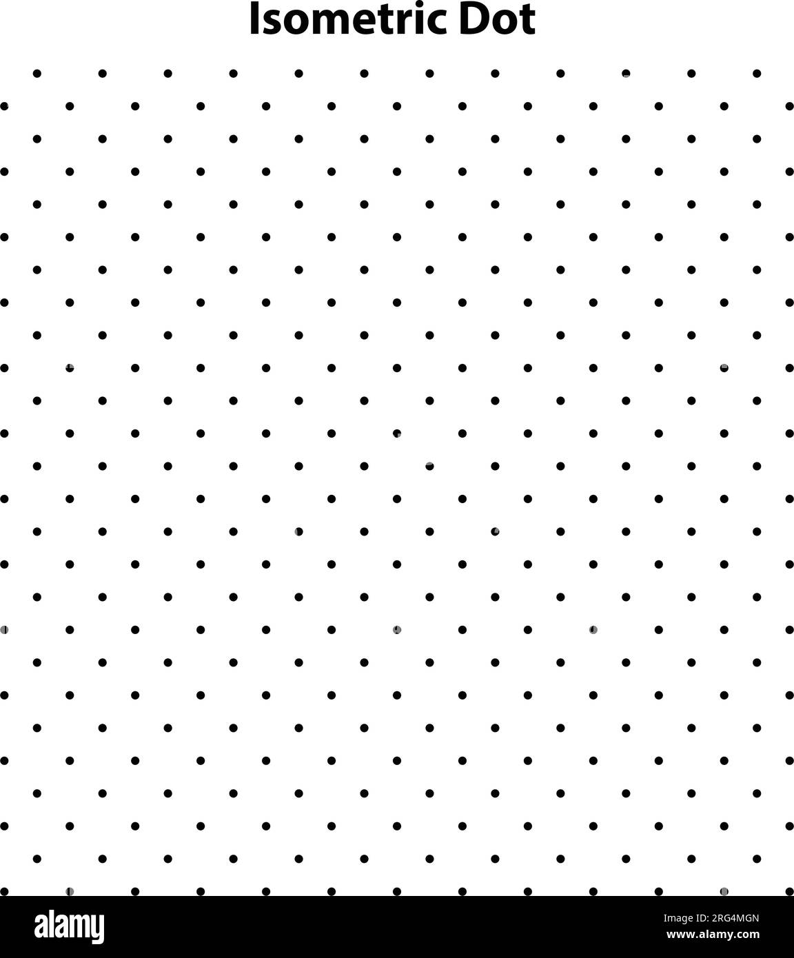Dot grid vector paper graph paper on white background. isometric