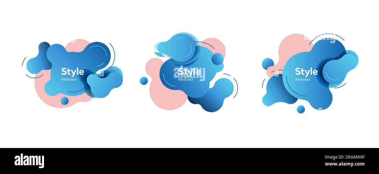 Set of abstract liquid shapes Stock Vector Image & Art - Alamy