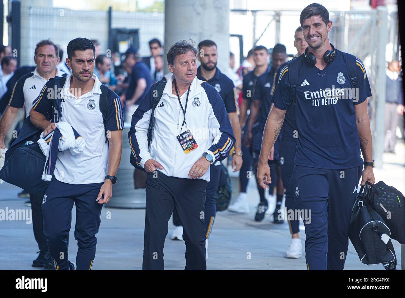 Real Madrid arrive in Orlando