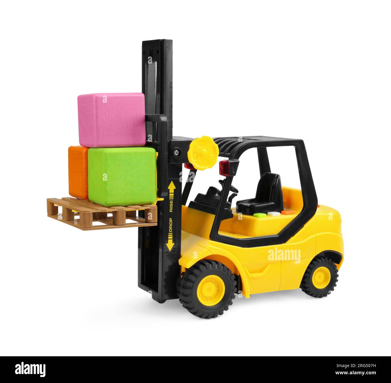Yellow wheel loader Cut Out Stock Images & Pictures - Alamy