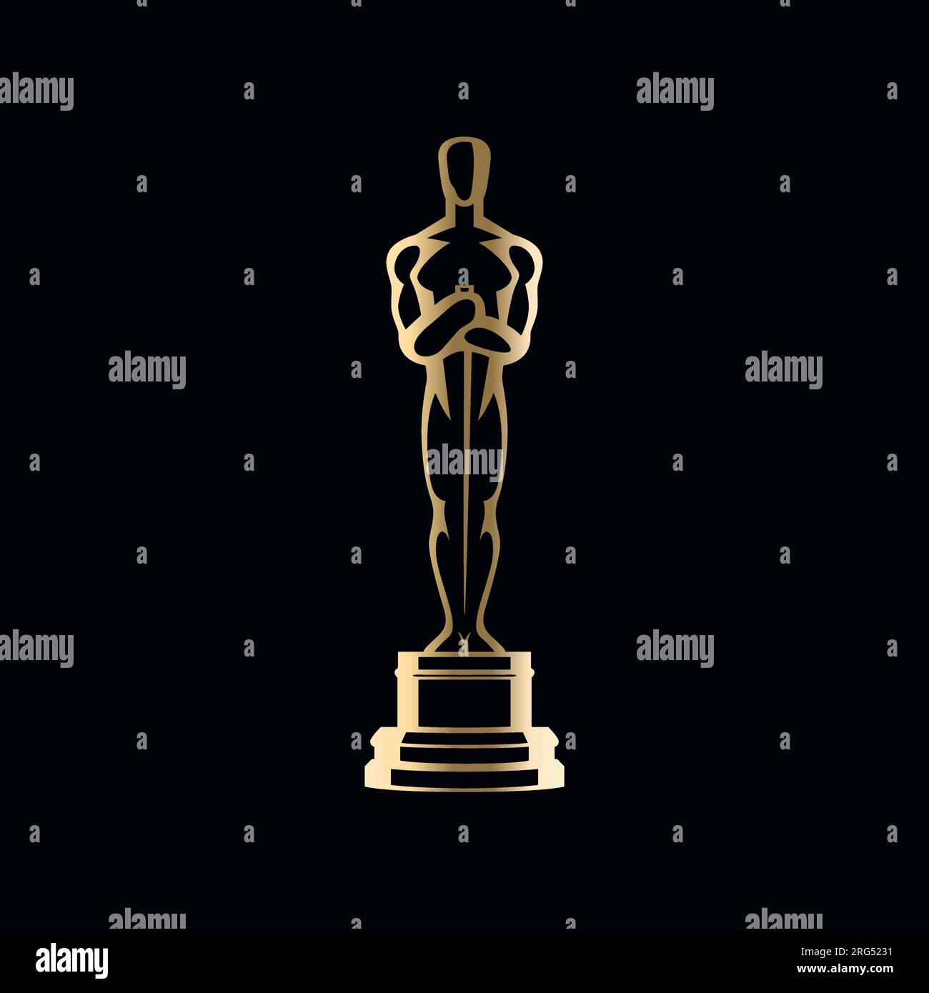 Oscar statue icon. Flat illustration of oscar statue vector icon for web  design Stock Vector Image & Art - Alamy