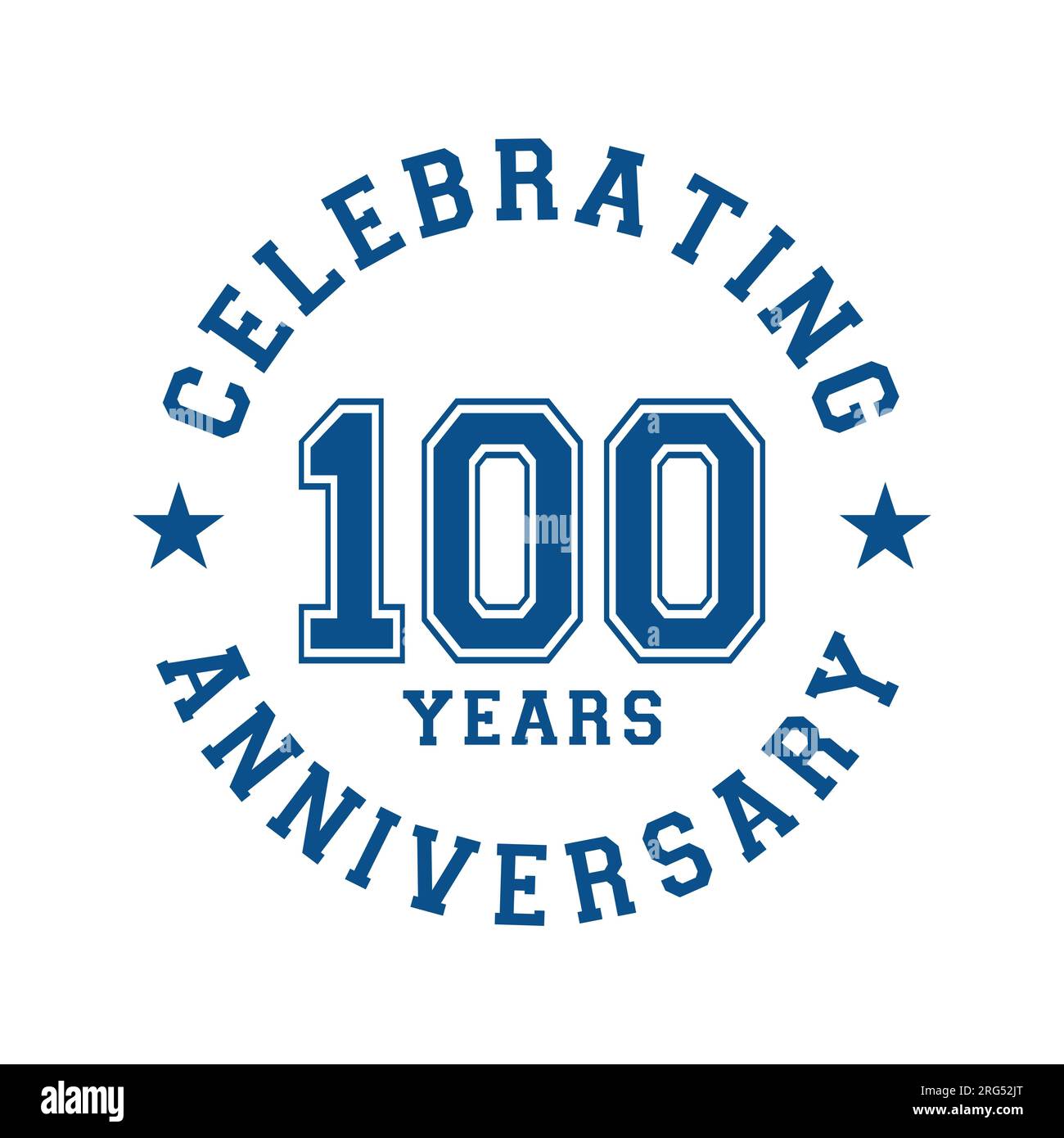 100 years anniversary celebration design template. 100th vector and