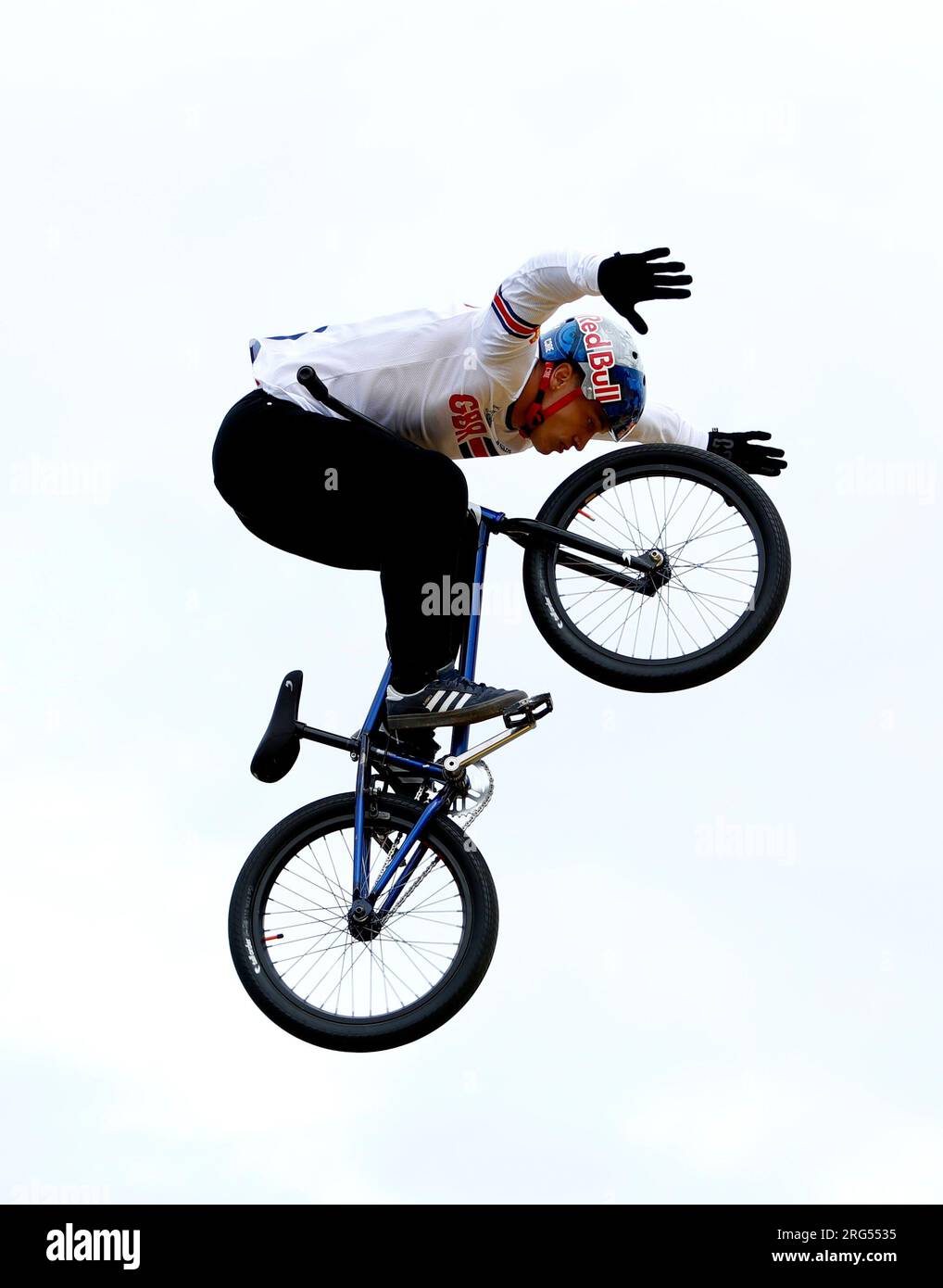 Great Britain's Kieran Reilly competes in heat 3 of the Men's Elite BMX ...