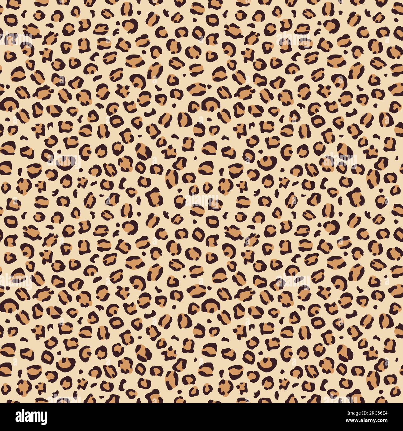 Grey Seamless Leopard pattern design, vector illustration background. Fur  animal skin design illustration for web, fashion, textile, print, and  surface design Stock Vector