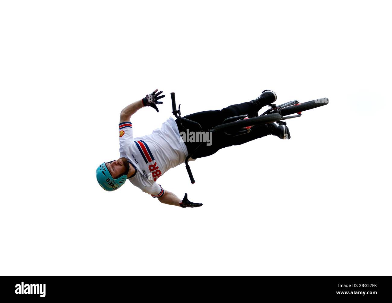 Great Britain's Declan Brooks competes in heat 3 of the Men's Elite BMX