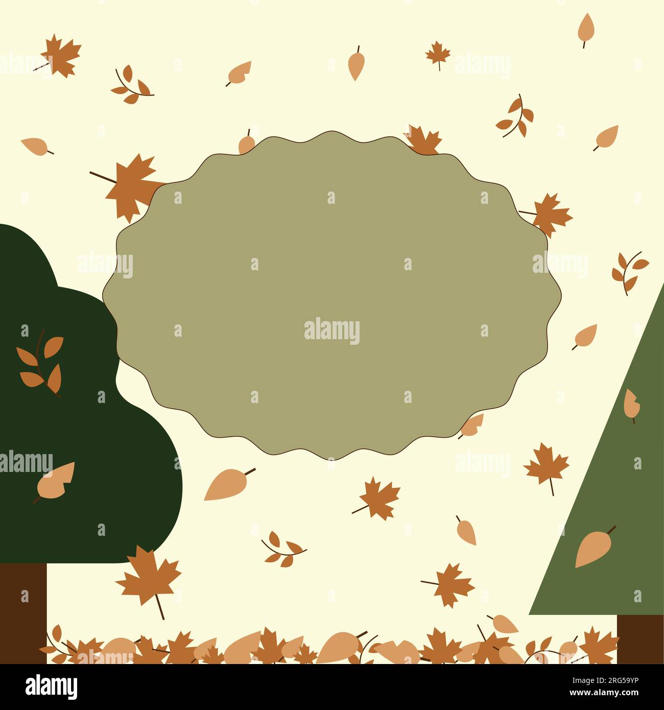 Autumn background layout decorate with leaves for shopping sale or promo poster and frame brochure or web banner.Vector illustration template. Stock Vector