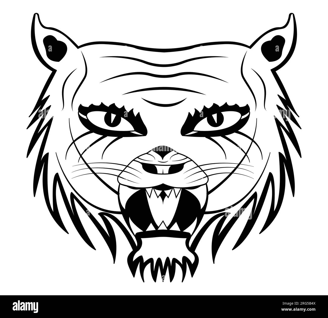 tiger face icon. vectors, illustrations, icons, avatars and logos. Stock Vector