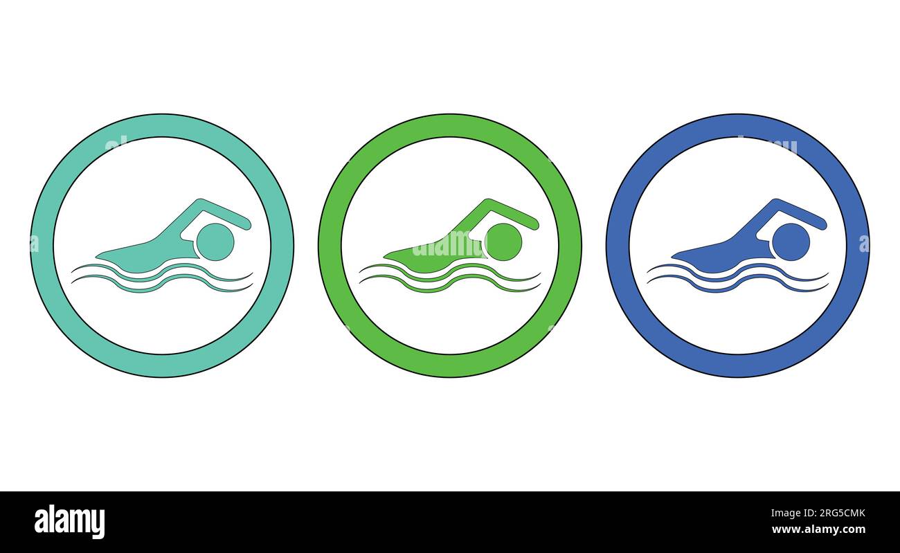 Swimming area sign. allowed to swim here Stock Vector Image & Art Alamy