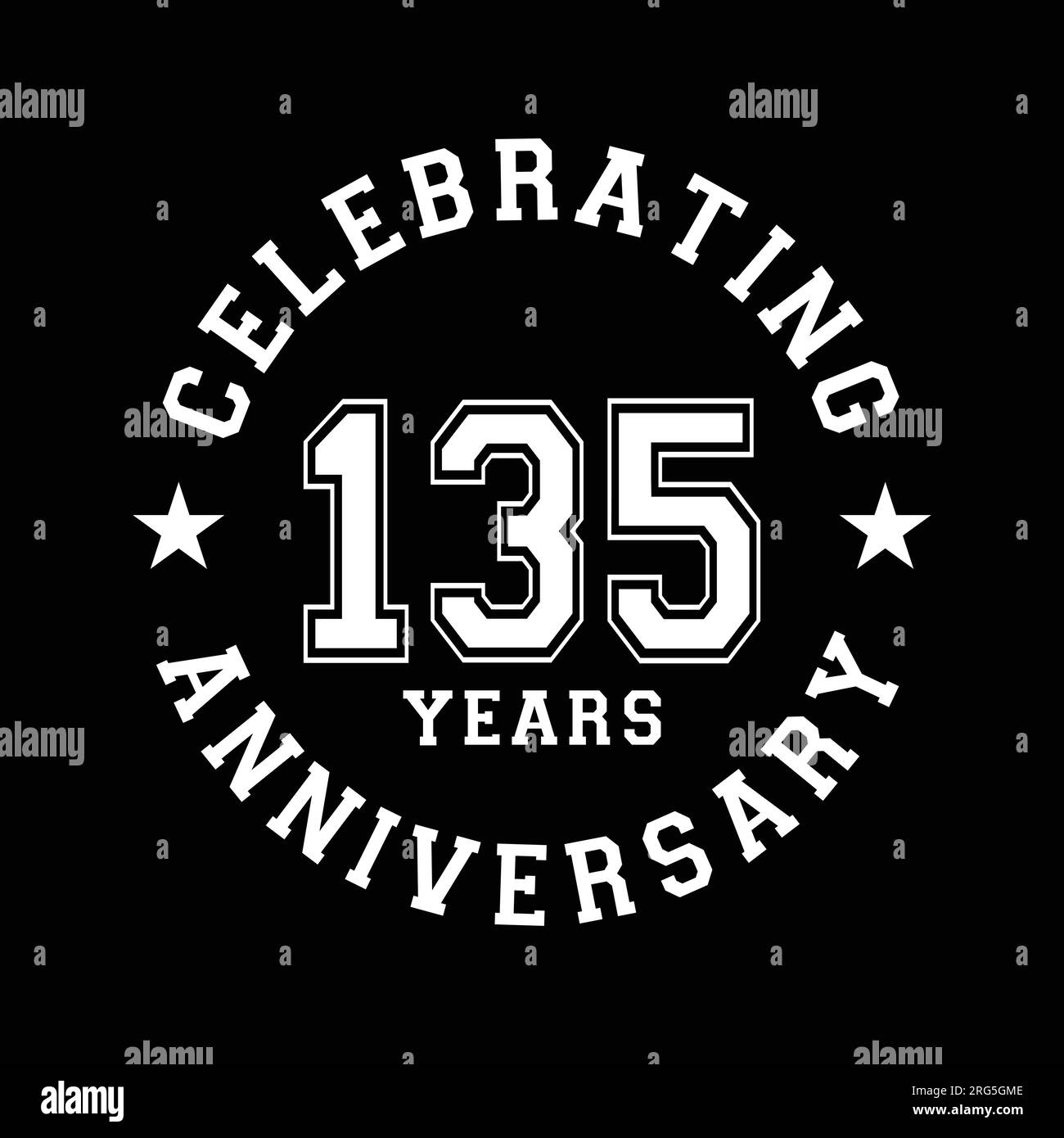 135 years anniversary celebration design template. 135th vector and 135 years anniversary celebration design template. 135th vector and