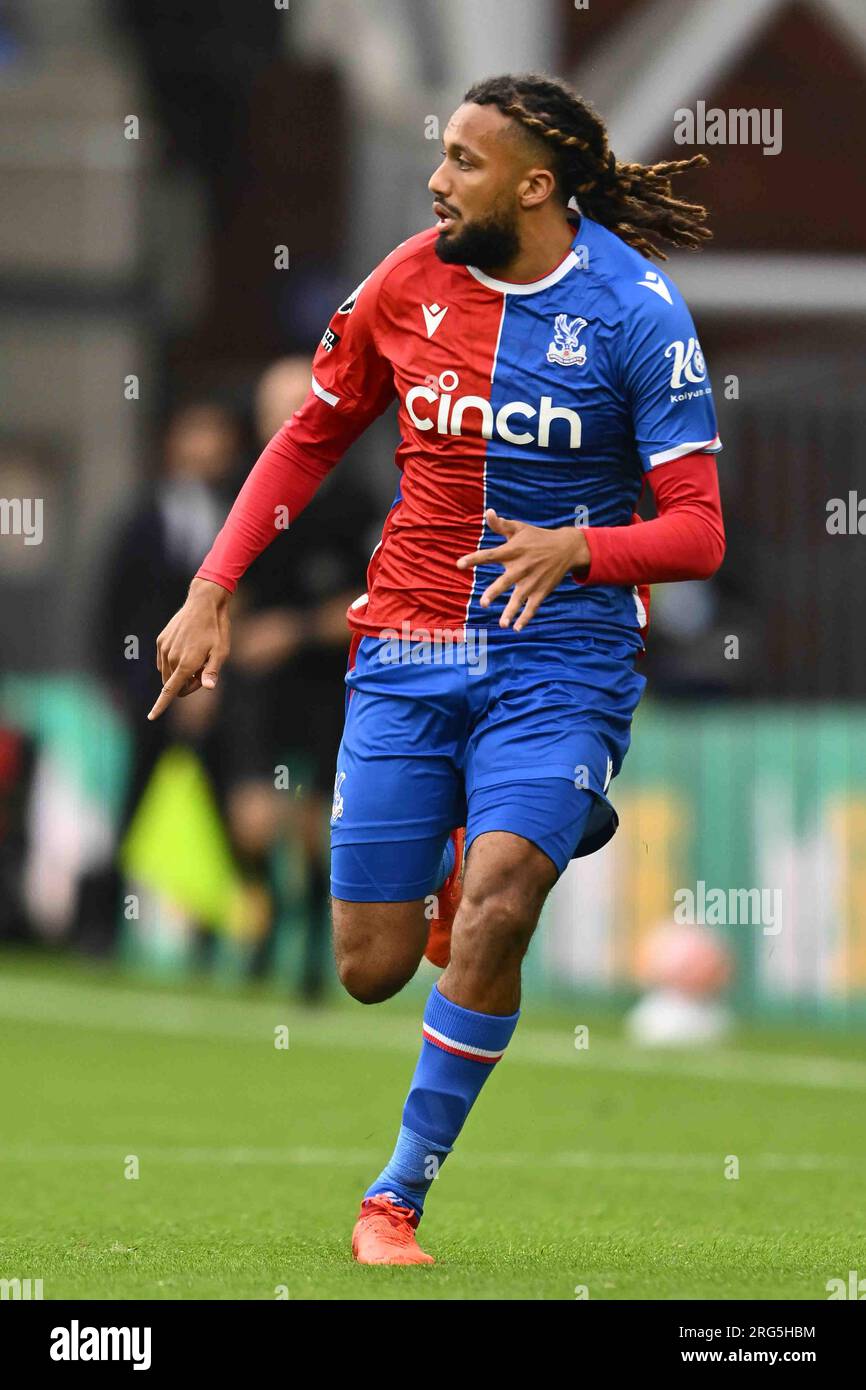 J Riedwals LONDON, ENGLAND - AUGUST 5: Jairo Riedewald of Crystal Palace during ...