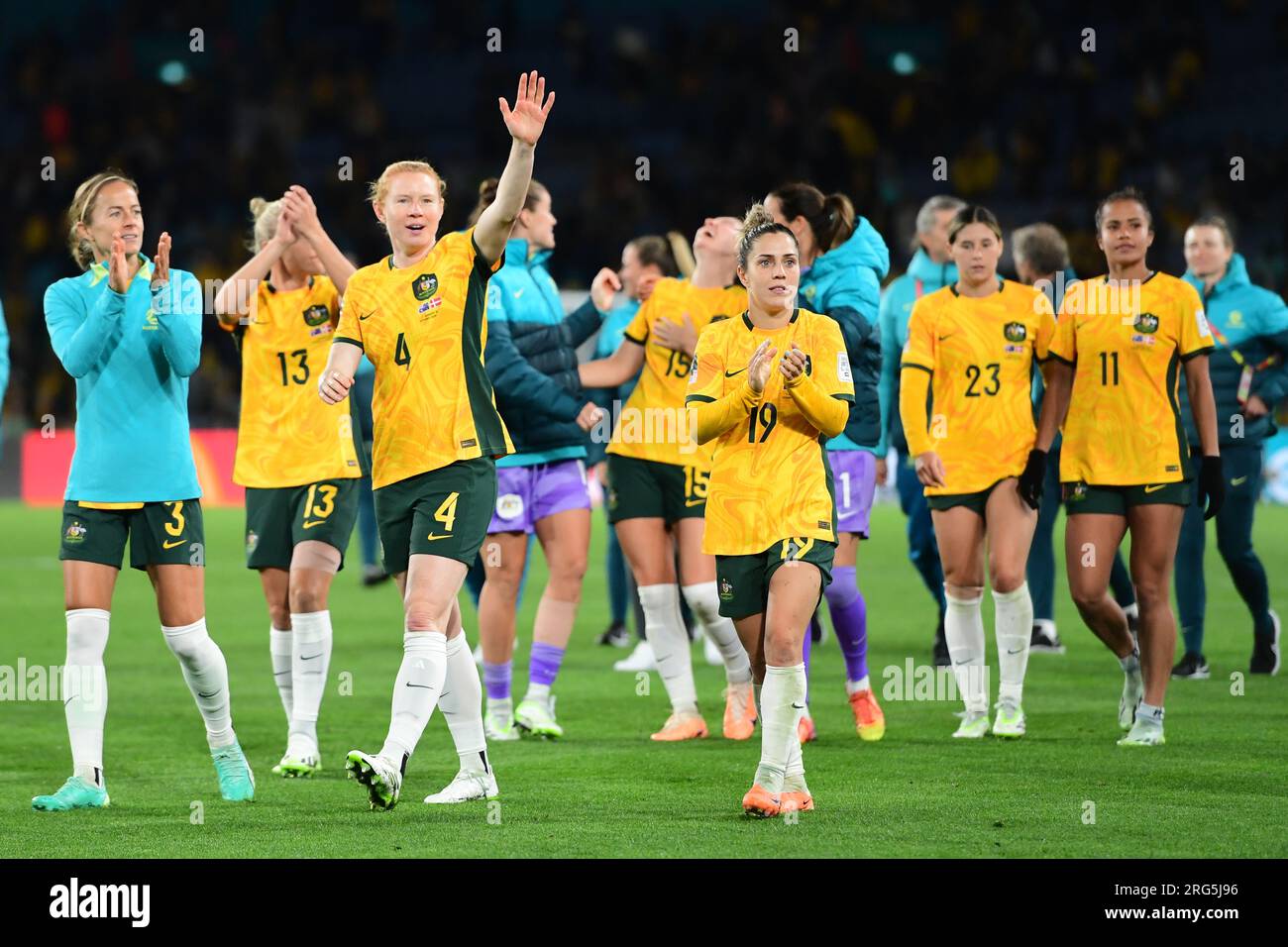 Sydney, Australia. 07th Aug, 2023. Australia women soccer team players seen during the FIFA