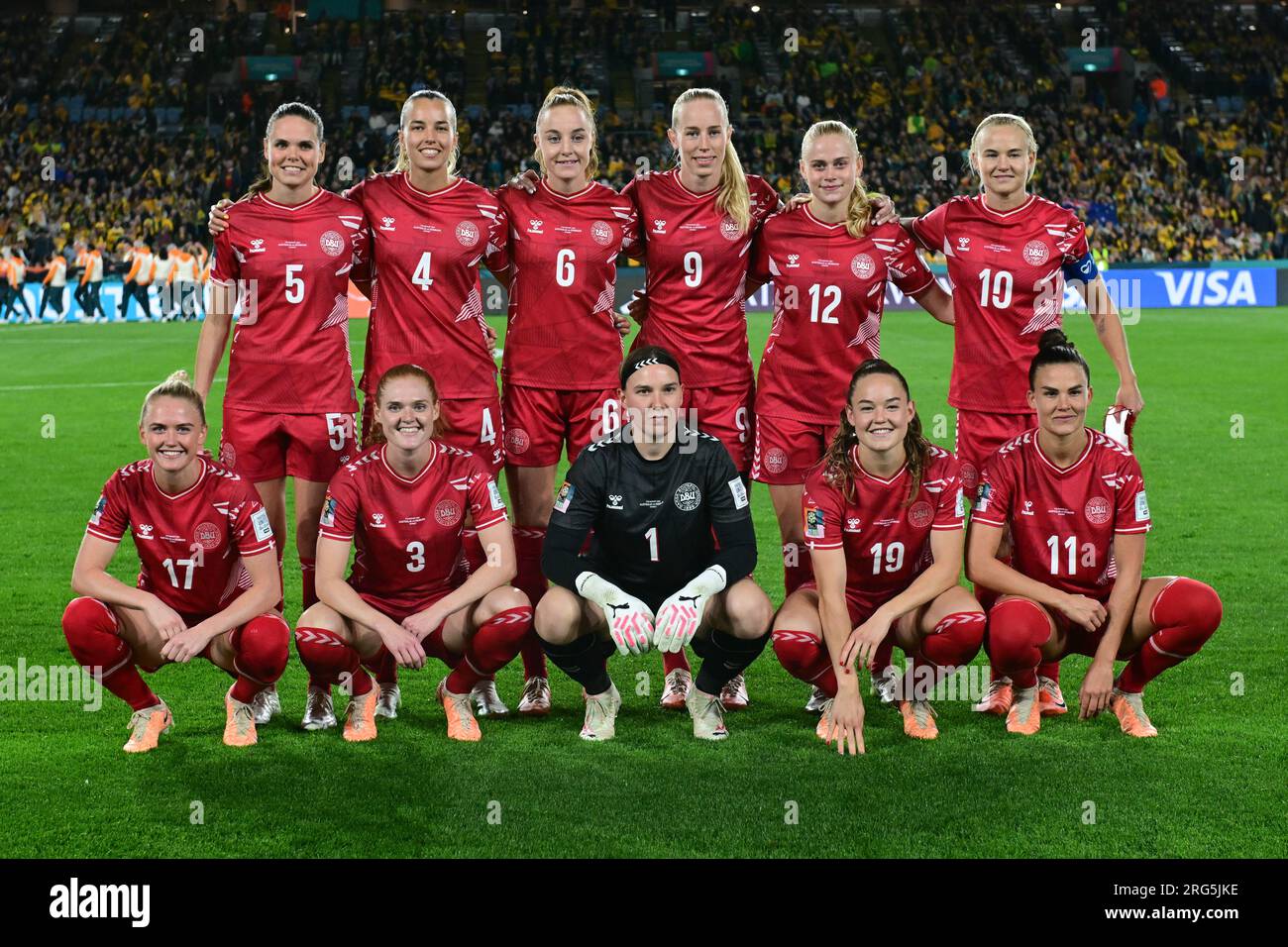 Sydney, Australia. 07th Aug, 2023. Denmark Women Soccer team players ...