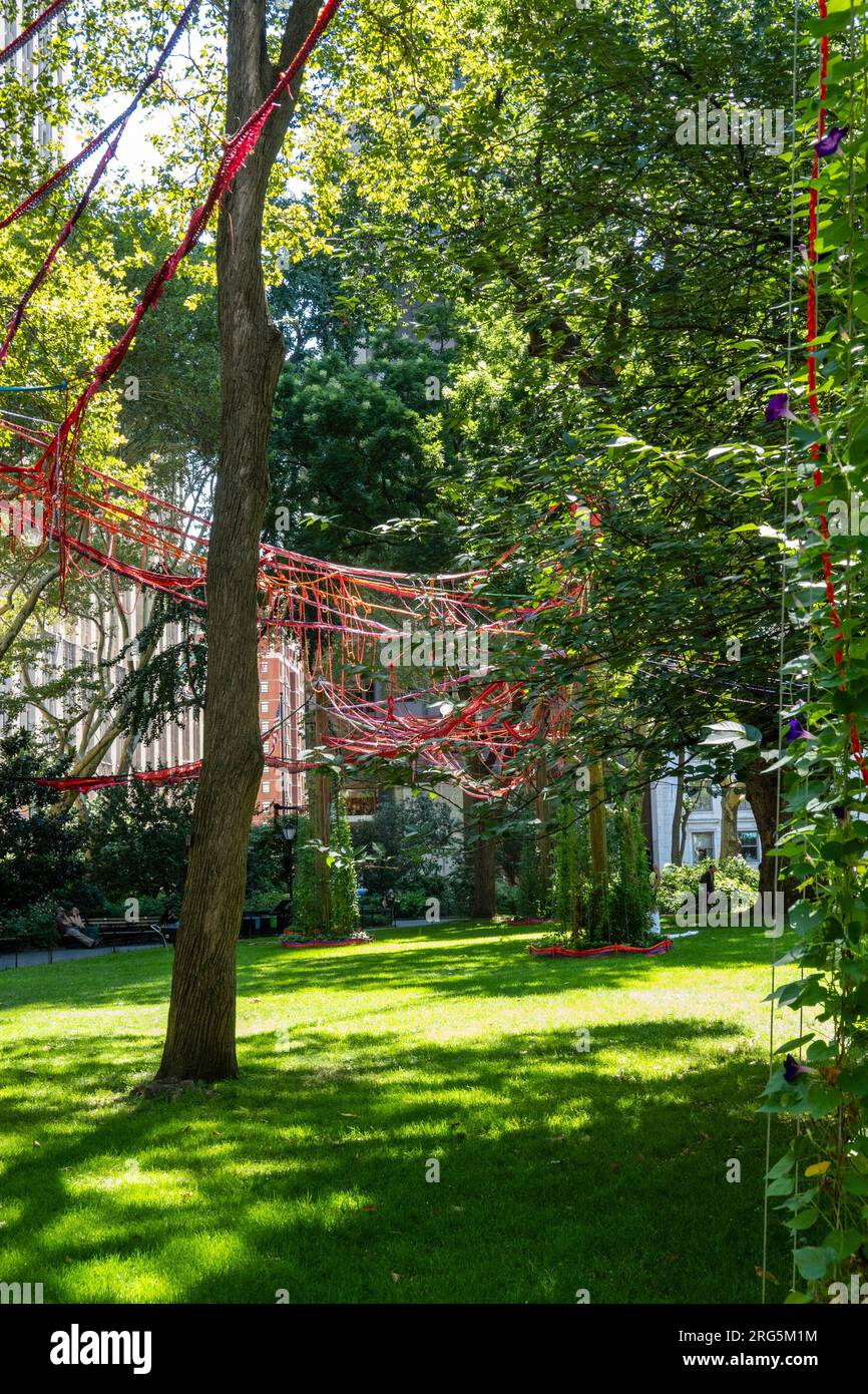 "My Neighbor's Garden" created by Sheila Pepe is an exhibition in