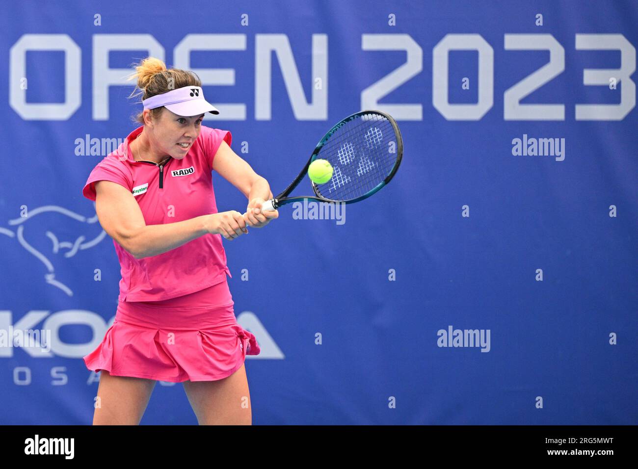 Prague, Czech Republic. 07th Aug, 2023. Czech Linda Noskova in action