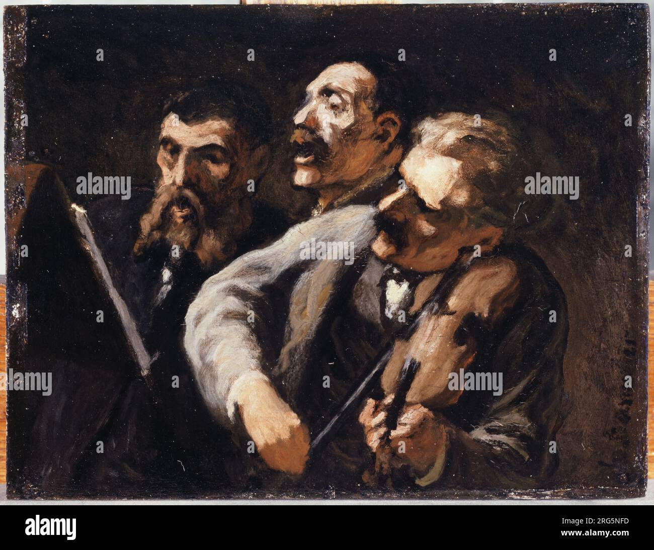 Trio d'amateurs between 1863 and 1867 by Honoré Daumier Stock Photo - Alamy