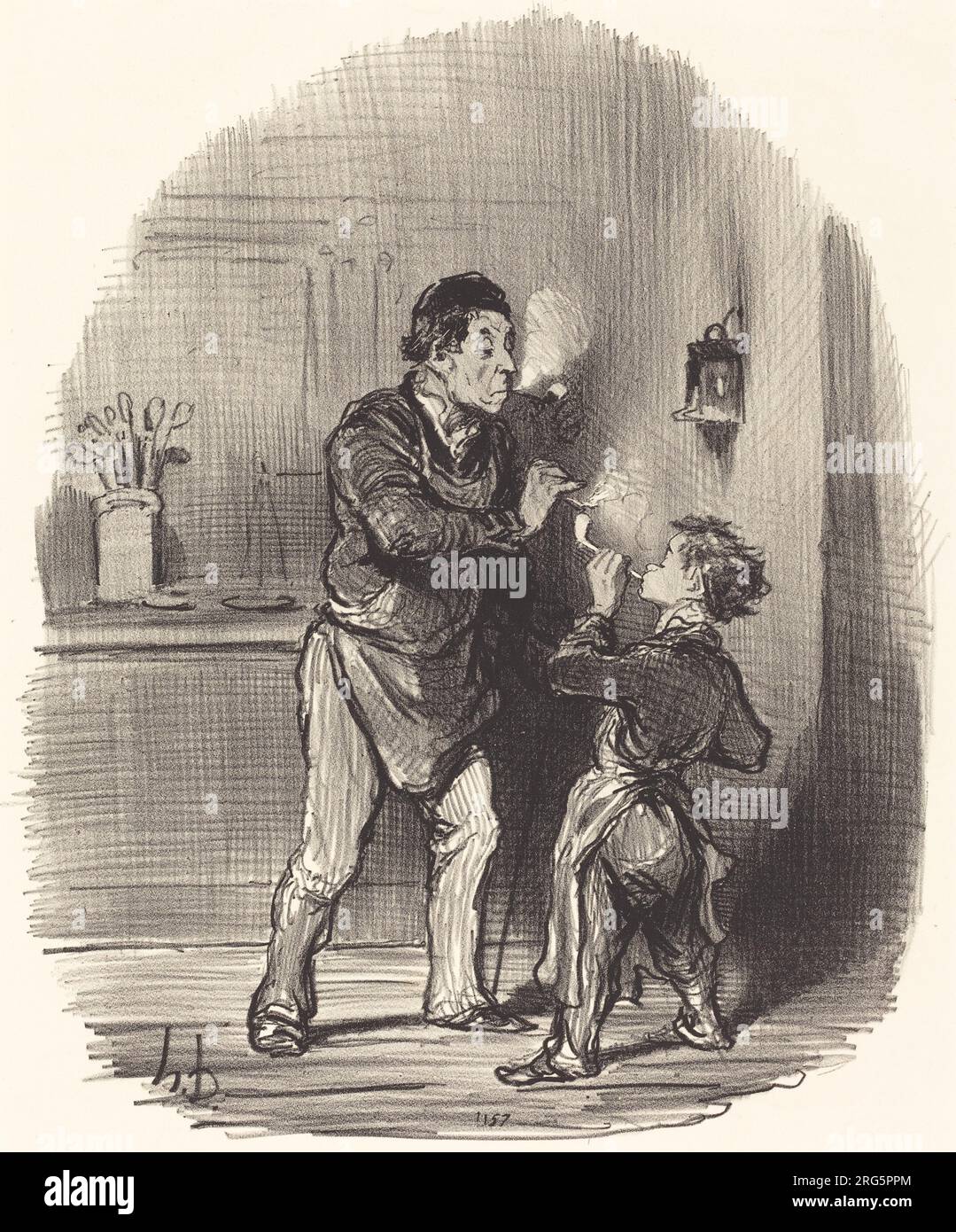 Le Chiffonnier philosophe 1847 by Honoré Daumier Stock Photo - Alamy