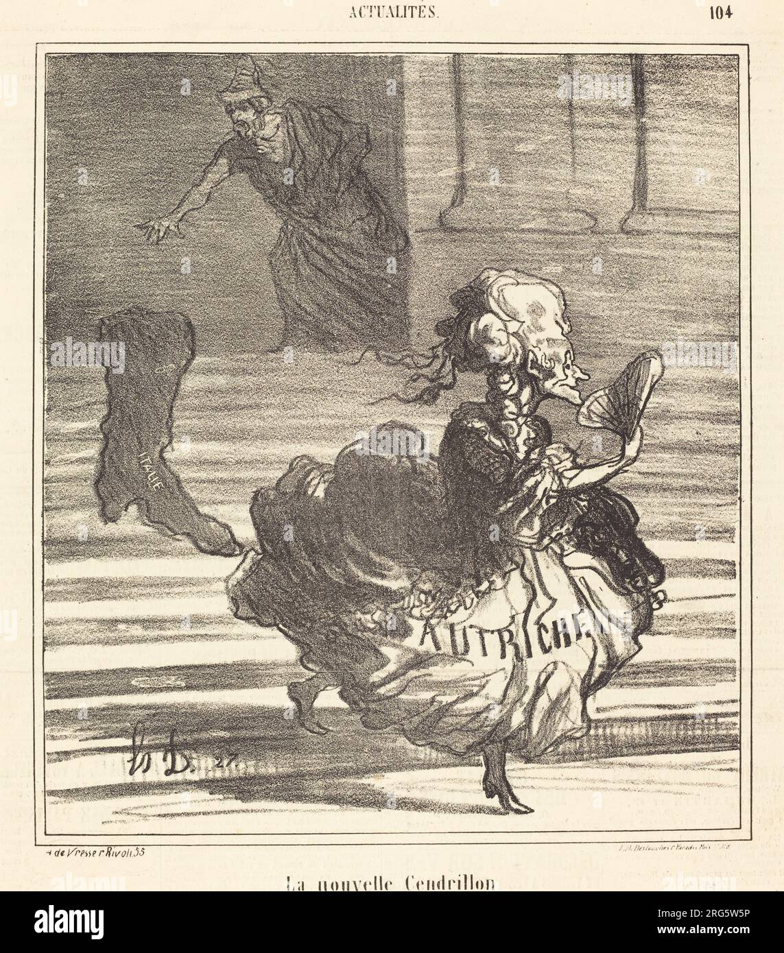 La Nouvelle Cendrillon 1866 by Honoré Daumier Stock Photo