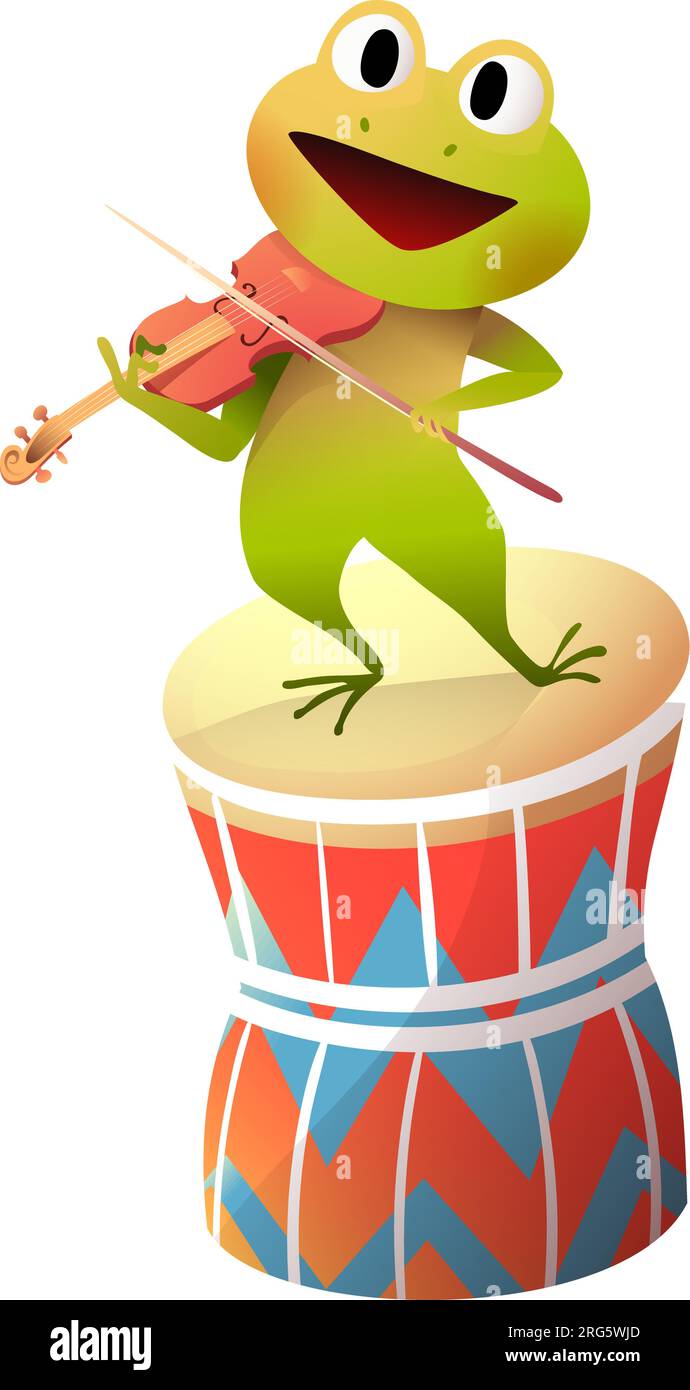 Frog playing violin deals