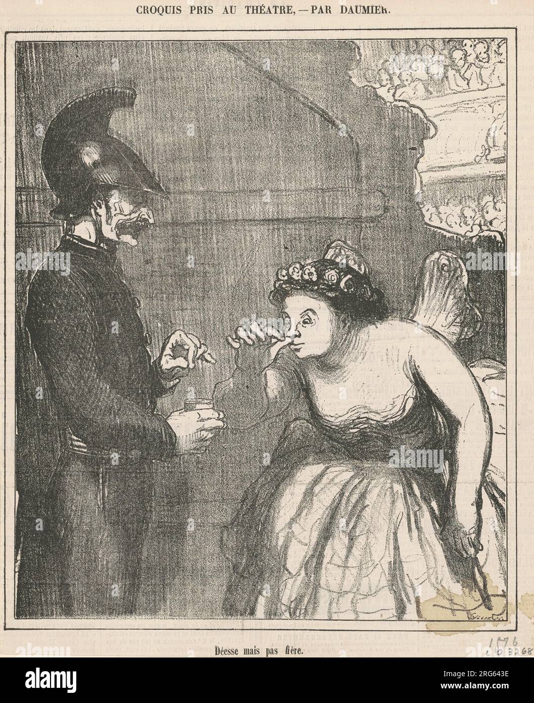 Déesse mais pas fière 19th century by Honoré Daumier Stock Photo