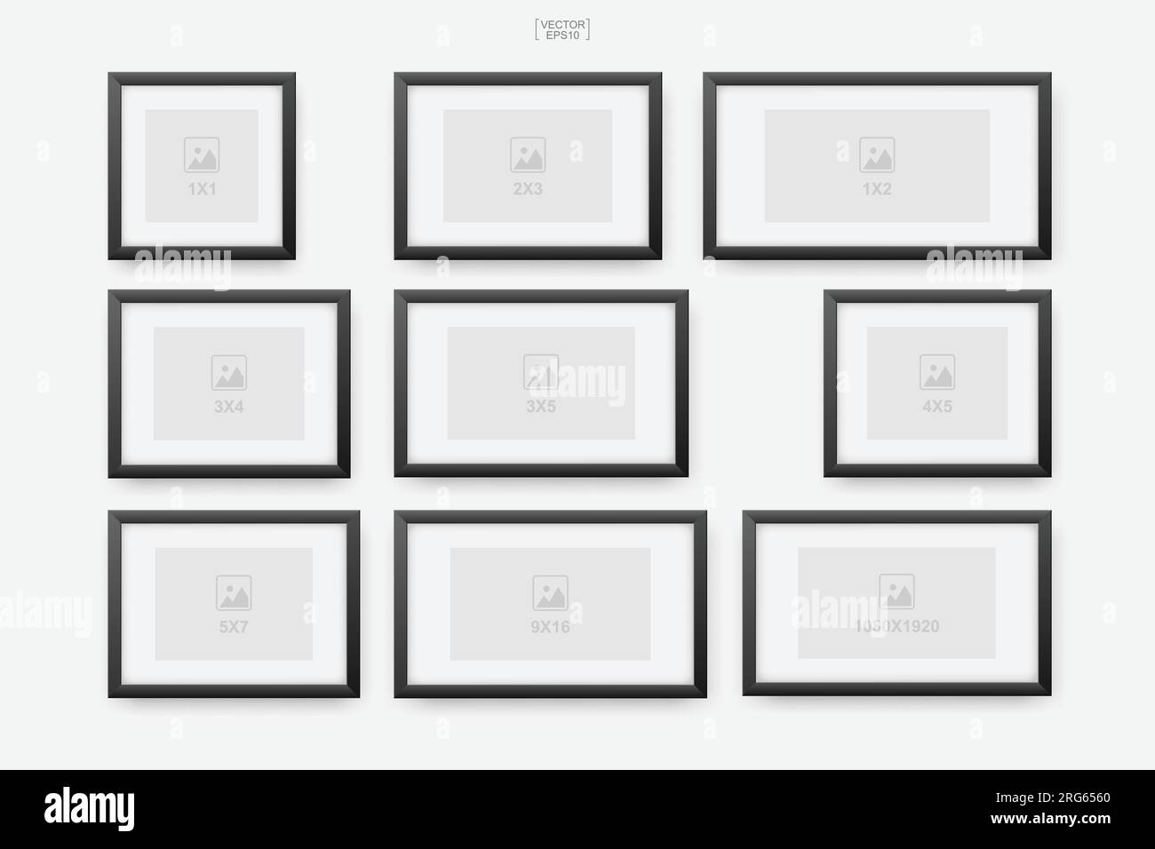 Wooden photo frame or picture frame for interior design and decoration