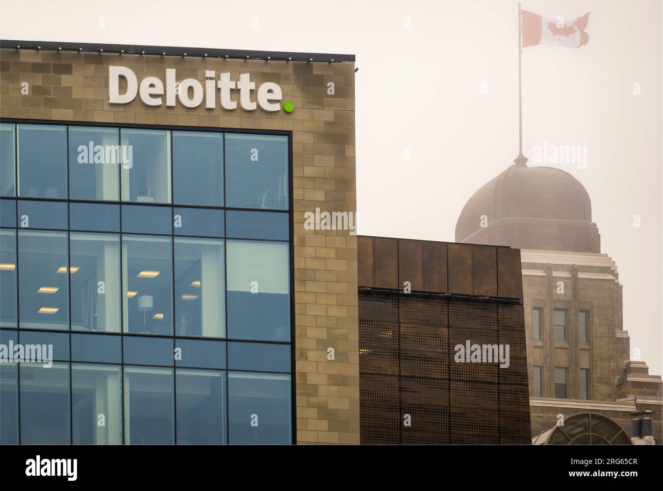 Deloitte company building in downtown Halifax Nova Scotia Canada Stock