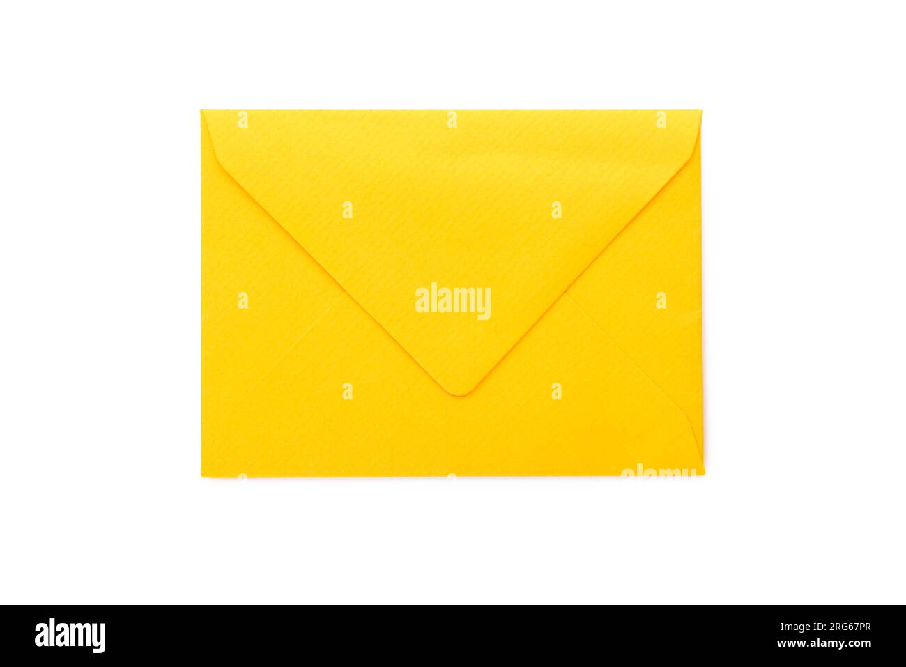 Yellow envelope isolated on white background Stock Photo - Alamy