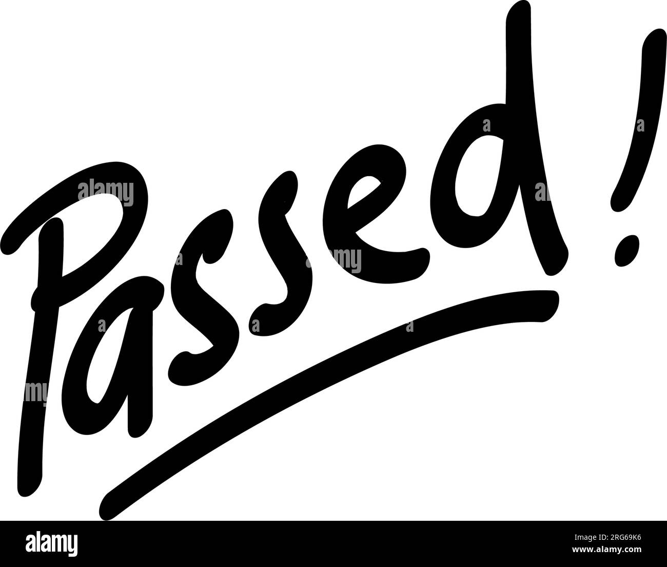 simple passed text on black and white color. vector Stock Vector