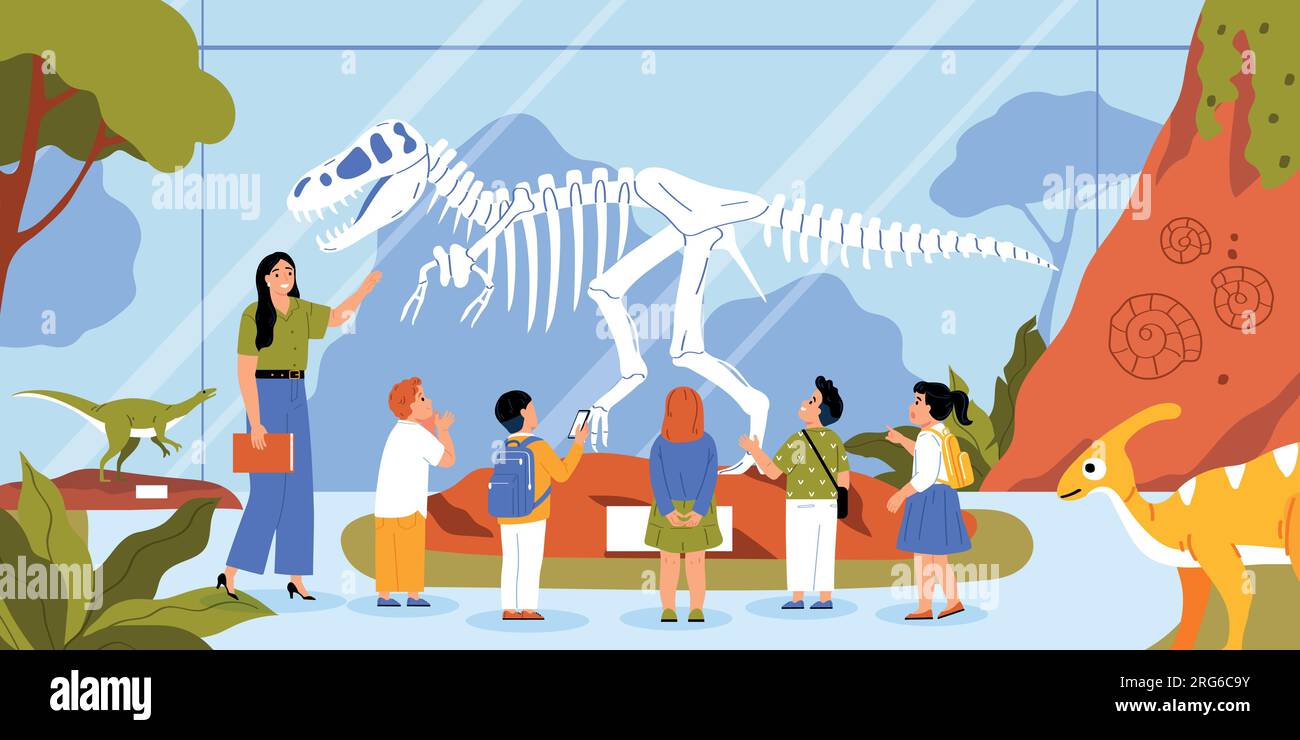 Guide and excursion background with archeology museum symbols flat ...