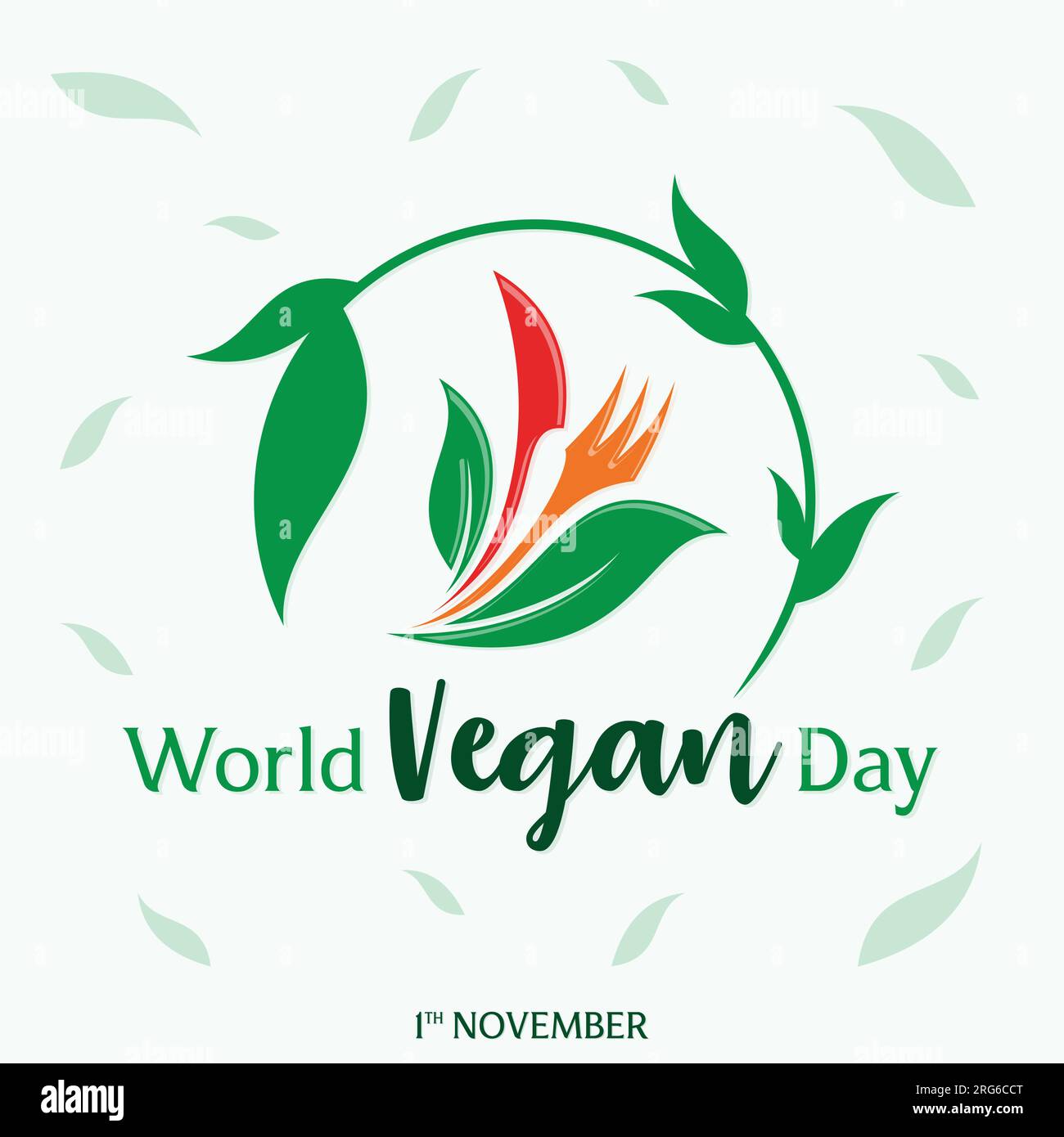 World Vegetarian Day banner and social media post with spoon and fork