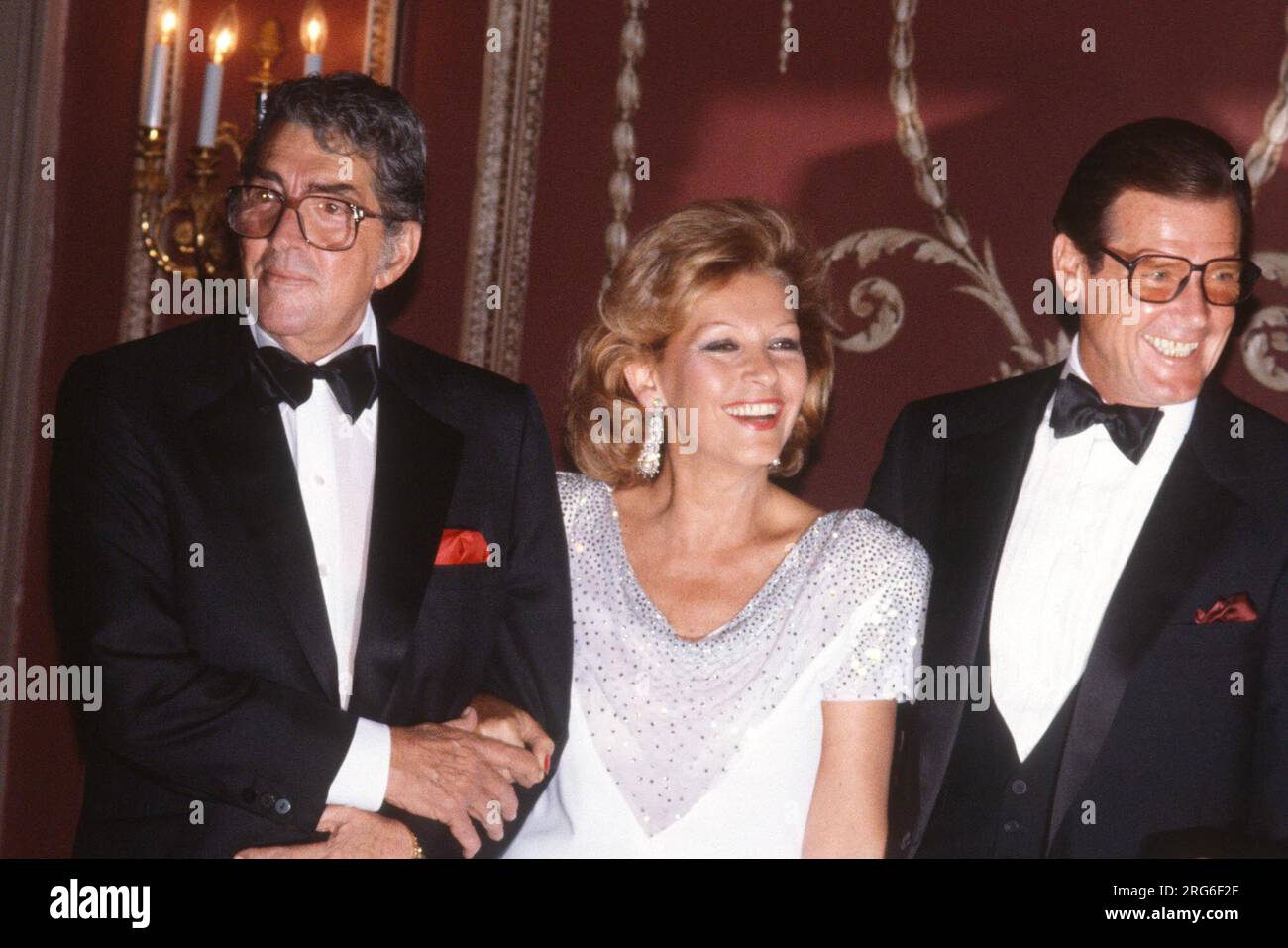 1986 Dean Martin Luisa Mattioni wife of Roger Moore John Barrett/PHOTOlink.net Stock Photo