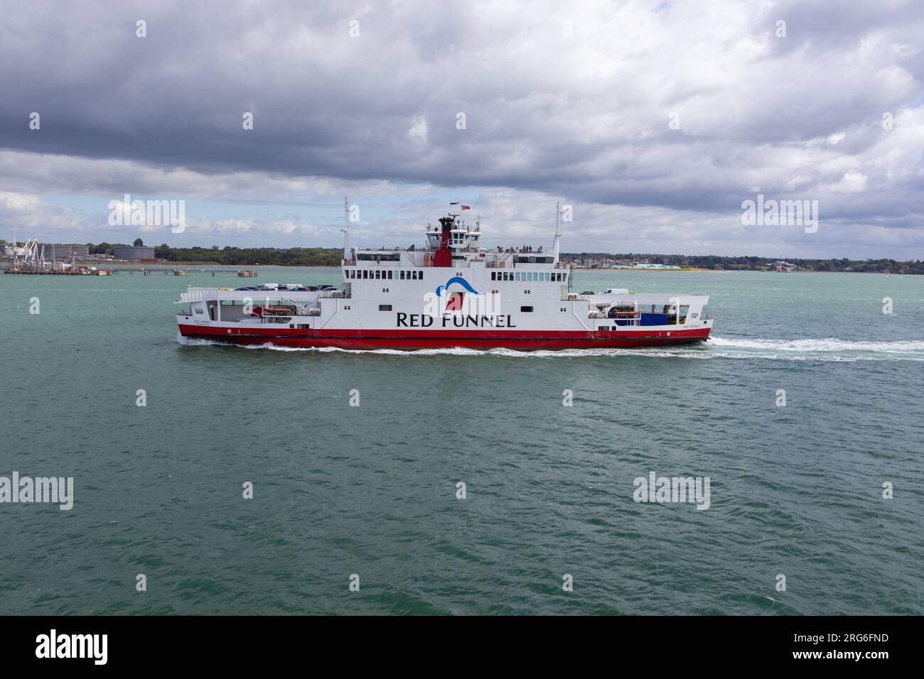 Red Funnel ferry iow, uk Stock Photo Alamy
