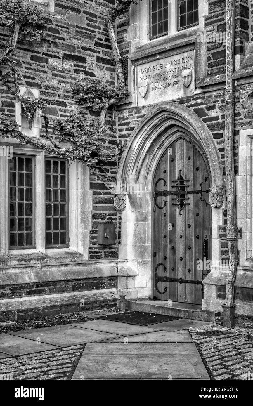 Princeton University is a private Ivy League university in Princeton, New Jersey. The school was founded in 1746. Stock Photo