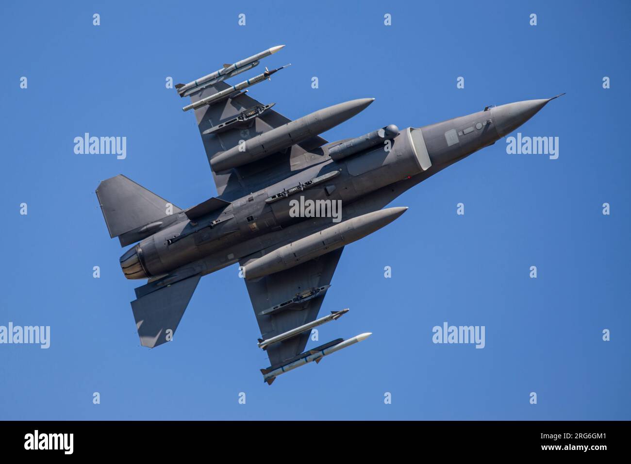 Air National Guard F16C Jet during Exercise Air Defender 2023 in Jagel